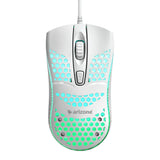 Arizone Wired Mouse with Honeycomb Lightweight Design and Adjustable DPI – USB Gaming Mouse for Laptop and PC