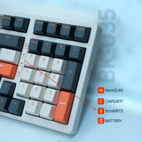 Arizone BK-035 2.4GHz Wireless Keyboard – English/Arabic Layout – Swappable Keycaps – Replaceable Battery – USB Nano Receiver – Slim Desk Accessory