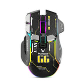 Arizone Tri-Mode Gaming Mouse with RGB Light, Fire Button, CPI Cycle, Bluetooth & 2.4GHz Wireless, USB Type-C Rechargeable Mouse with Forward/Backward Buttons