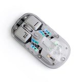 Arizone Dual Mode Wireless Mouse, Bluetooth 5.0 & USB Receiver, Adjustable DPI, Light Mode Switch, Type-C Rechargeable Mouse with Battery Indicator