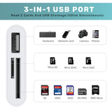 Arizone® USB HUB XL-5018 (3 PORT COMBO) 1*USB 3.0/1*SD/1*TF