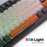 ARIZONE Gaming RGB Keyboard, Mechanical Keyboard with USB Port Luminous 94 Keys for PC Tablet Desktop