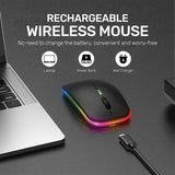 ARIZONE BT8000 Wireless Mouse for PC, Mac, Laptop, 2.4 GHz with USB Mini Receiver + Bluetooth Dual Mode, Optical Tracking Black