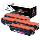 Arizone Toner Cartridges Replacement for HP 650A CE270A CE271A CE272A CE273A for Use with HP Color LaserJet Enterprise CP5525DN CP5525N CP5525XH M750DN M750N Printer, 4-Pack